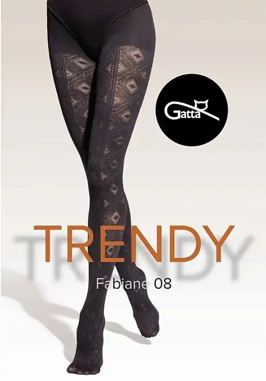 Trendy Fabiane 08 Lace Tights, 40 Den, nero - Clothes