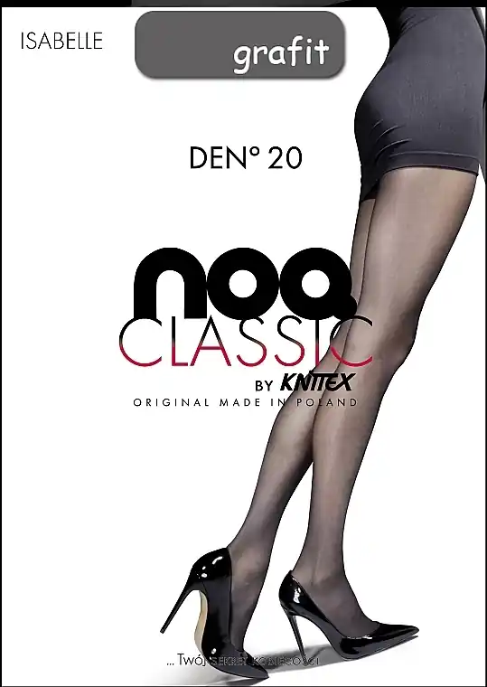 Women Tights "Isabelle" 20 Den, grafite - Clothes