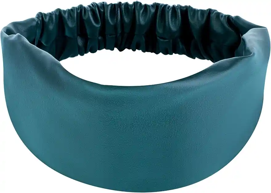 Faux Leather Classic Headband, green - Accessories