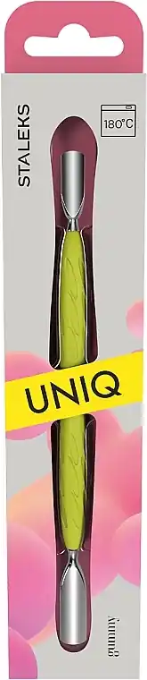 Double-Sided Pusher with Silicone Handle, yellow