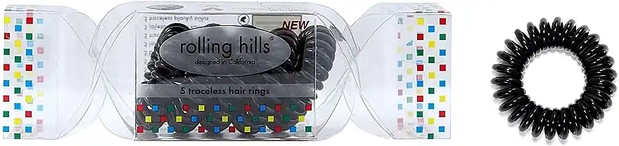 Traceless Hair Rings, black - Accessories