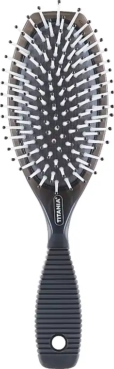 Massaging Hair Brush, 10 rows, gray - Accessories