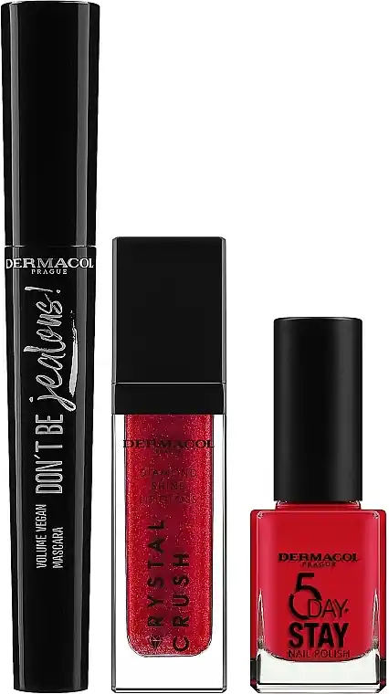 Dermacol Red Crush (mascara/9,5ml + tint/6ml + n/polish/11ml) - Makeup