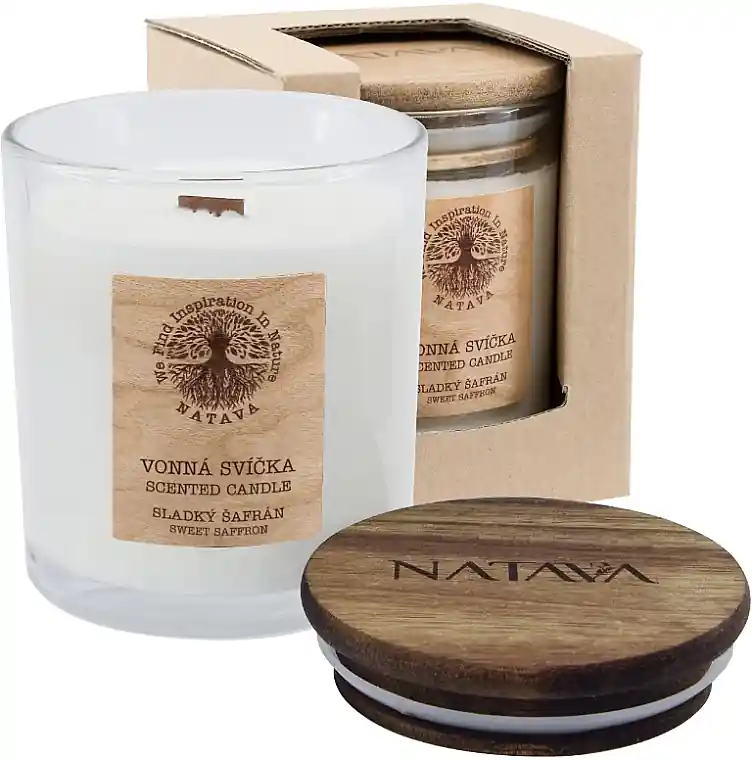 Sweet Saffron Scented Candle - Bath and Body
