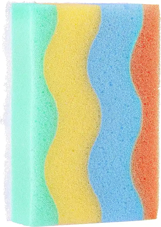 Bath sponge, rectangular, Rainbow 29 - Accessories
