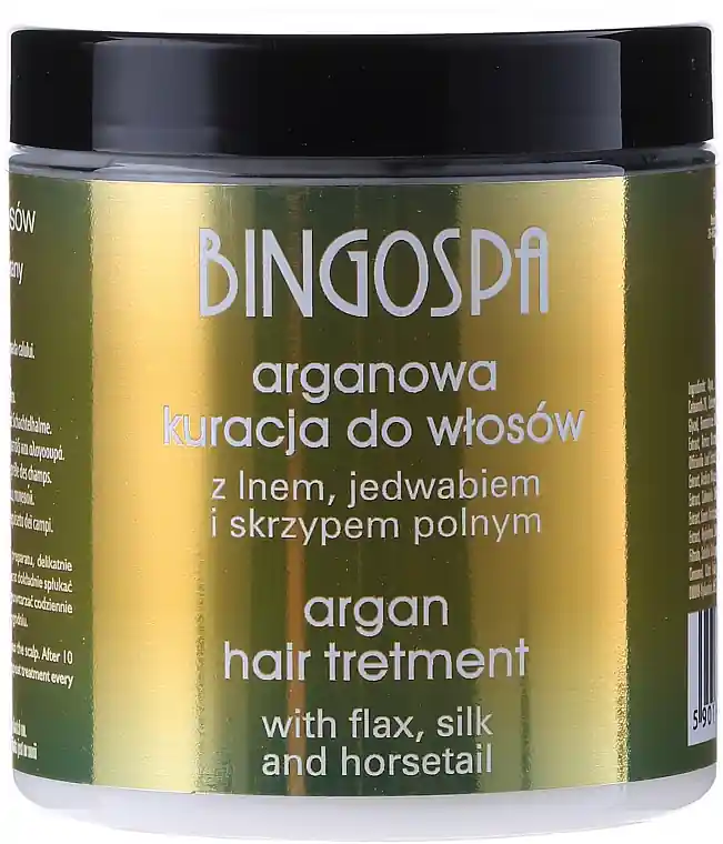 Argan Hair Mask with Flax & Silk Proteins