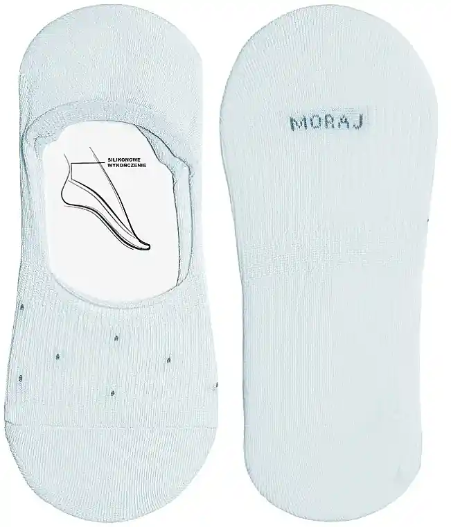 Women's low-cut socks with silicone heel, blue