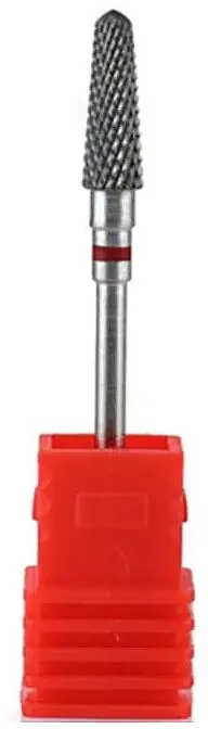 Narrow Cone Carbide Nail Drill Bit, red - Accessories