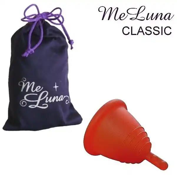 Menstrual Cup with Stem, size L, red - Accessories