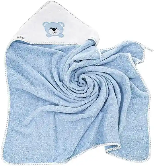 Hooded Towel for Kids, 100% cotton, heavenly with teddy bear, 100x100 cm - Accessories