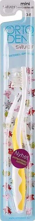 Children's Toothbrush 'Silver Kids Smile', Yellow - Bath and Body