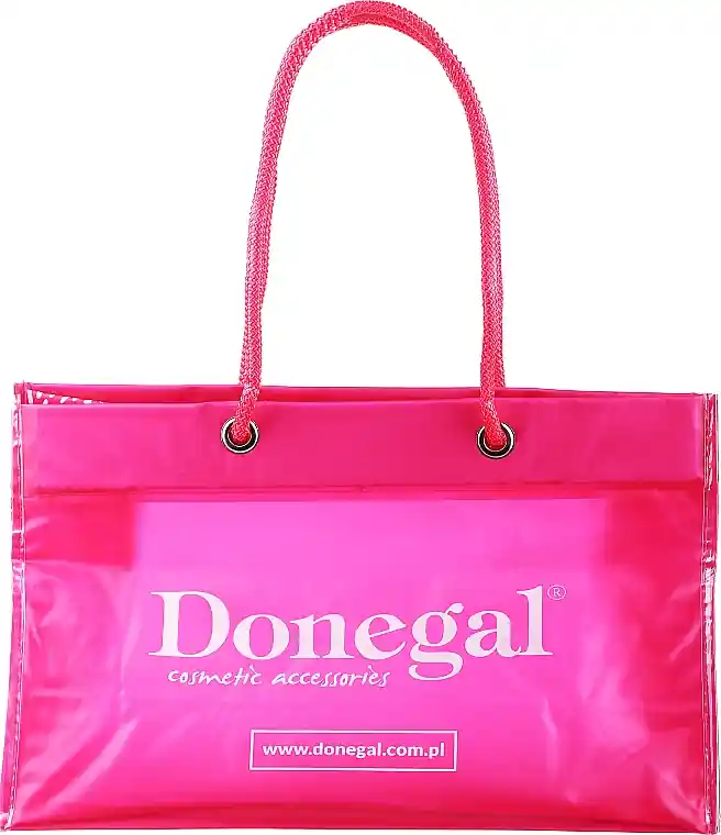 Folding Makeup Bag, 7006, with handles, pink - Accessories