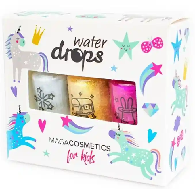 Kids Nail Polish Set 'Alice in the Land of Glitter' - Nails