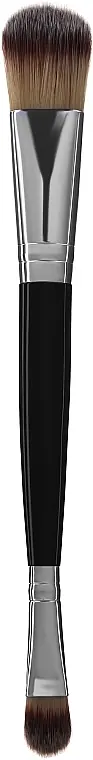 Dual Makeup Brush with Synthetic Bristles, 17.5 cm - Accessories