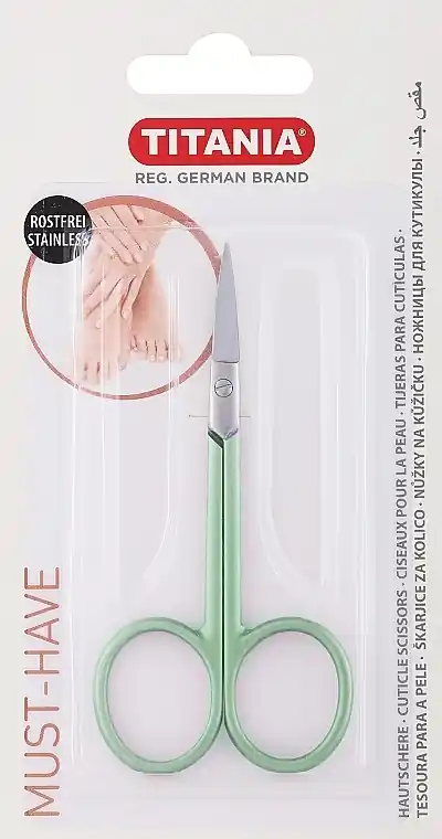 Cuticle Scissors, green - Accessories