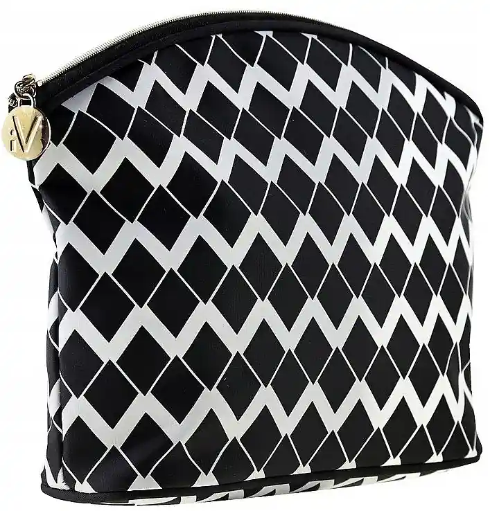 Medium Cosmetic Bag, black and white - Accessories
