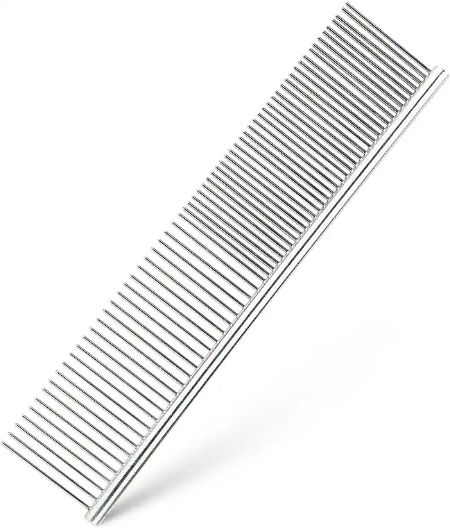 Steel Pet Comb, grey, 4.2 x 19 cm - BarryKing