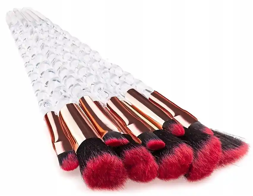 Set of 10 Transparent Brushes - Accessories