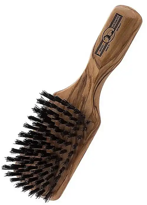 Hair Brush with Olive Wood Handle, 17.5 cm - Accessories
