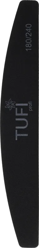 Semicircle Nail File 240/180, black - Accessories