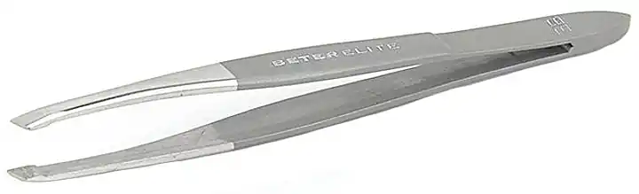 Satin Finish Slant Tip Eyebrow Tweezers - Accessories