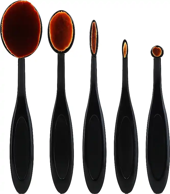 Makeup Brush Set, oval, 5 pcs - Accessories