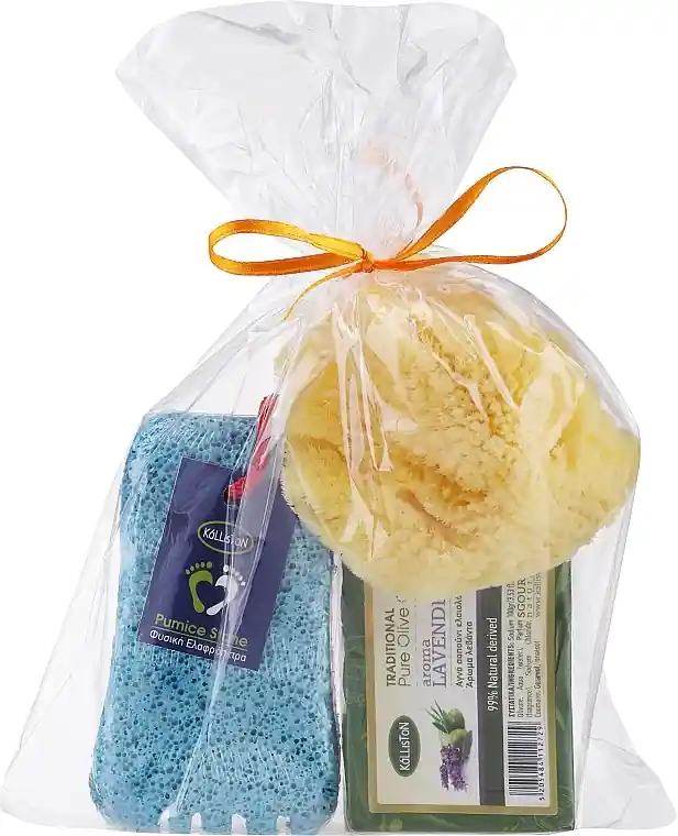 Set, soap with lavender scent, blue pumice - Bath and Body
