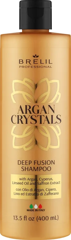 Shampoo with argan, cyperus, and flaxseed oils and saffron extract - Hair