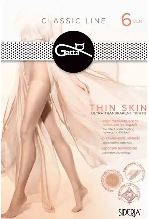 Tights 'Thin Skin', 6 Den, nero - Clothes