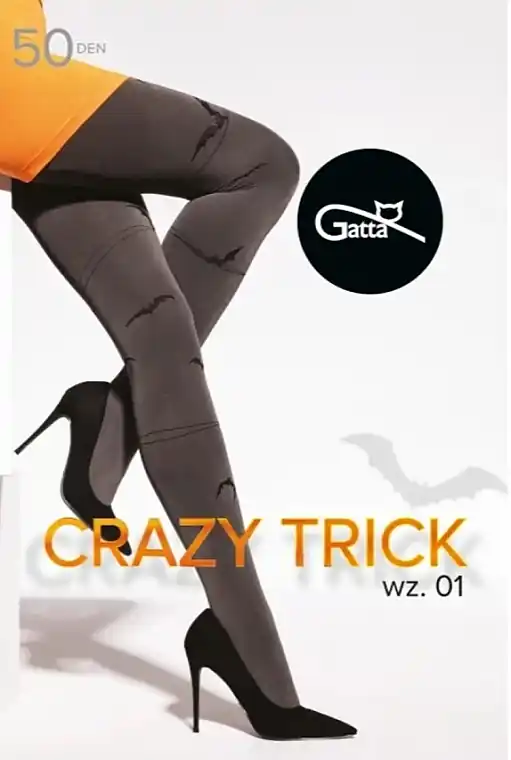 Crazy Trick W.01 Tights, 50 Den, topino/nero - Clothes