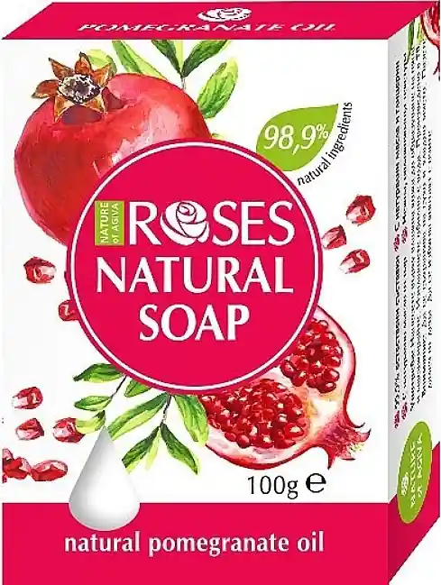 Natural Soap with Pomegranate Oil - Bath and Body