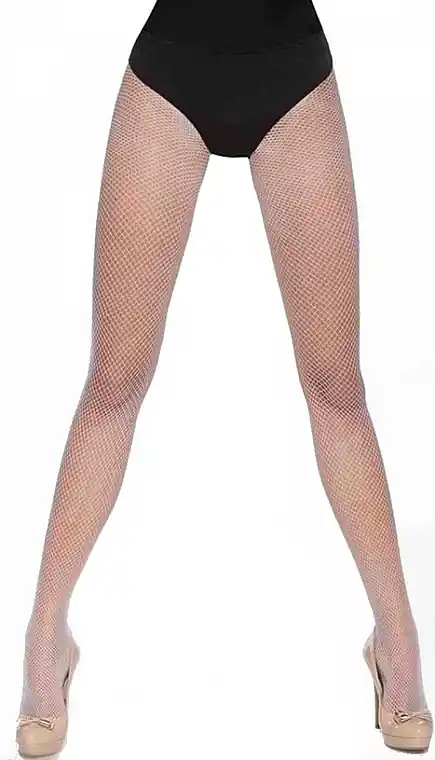 Corrida Fishnet Tights 20 DEN, white - Clothes