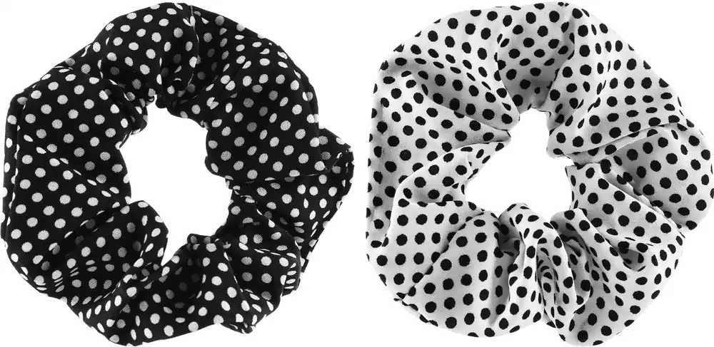 Elastic Hair Bands, 23859, black & white - Accessories