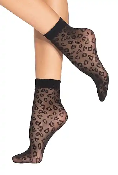 Women Socks 'Spring Vibes Wz. 02', 15 Den, nero - Clothes