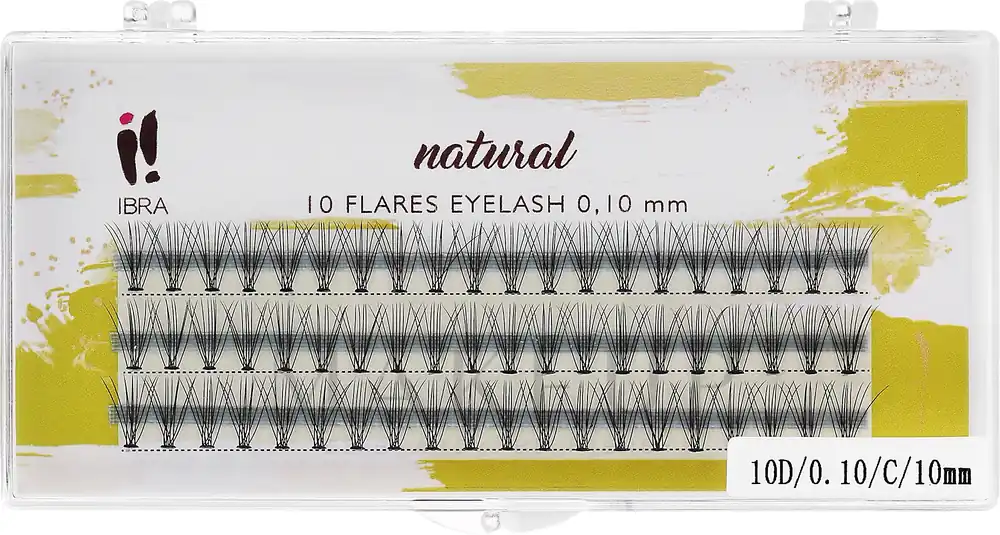 Ibra 10 Flares Eyelash Knot Free Naturals - Makeup