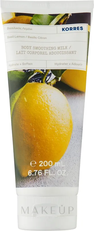 Smoothing Body Milk 'Basil and Lemon' - Bath and Body