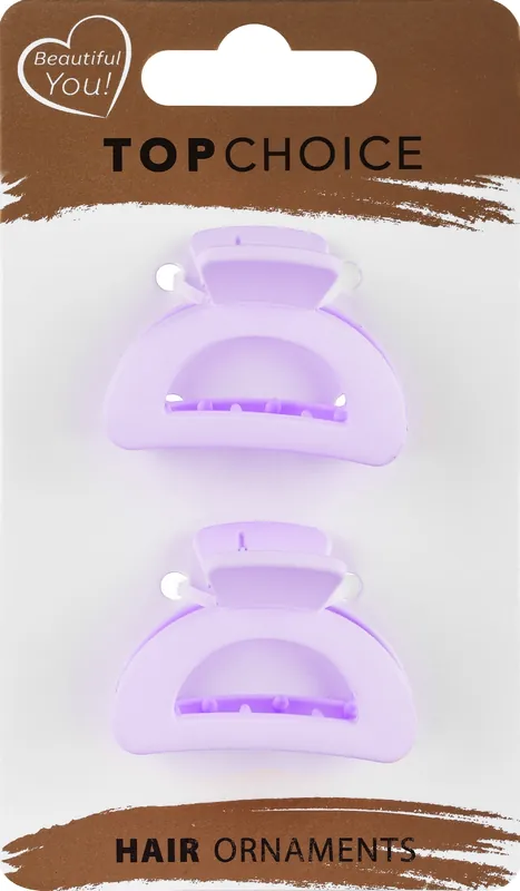 Hair Clips, 21367+1, 2 pcs., purple - Accessories