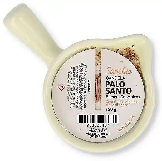 Palo Santo Scented Candle, beige - Bath and Body