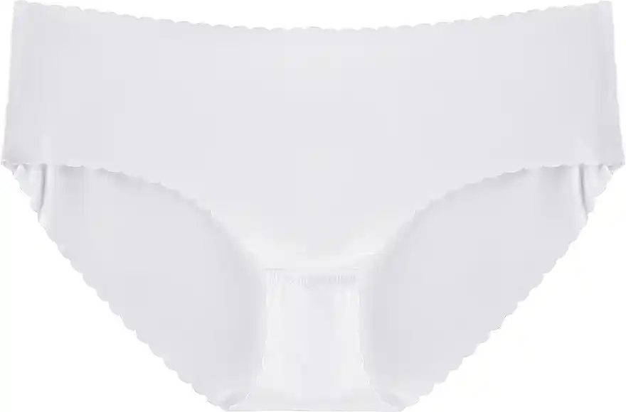 Midi Bikini Panties, laser cut, white - Clothes