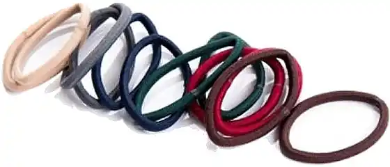 Elastic Hair Ties, multi-colored, 12 pcs.