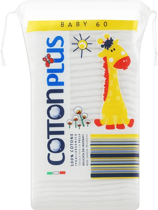 Cosmetic pads for children, giraffe, 60 pcs - Accessories