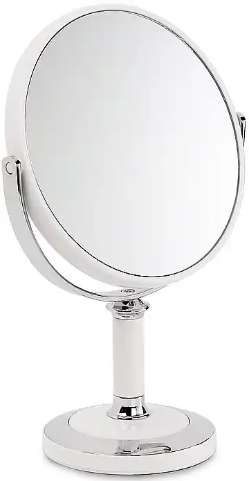 Round Table Mirror, white, 18 cm, x5 - Accessories