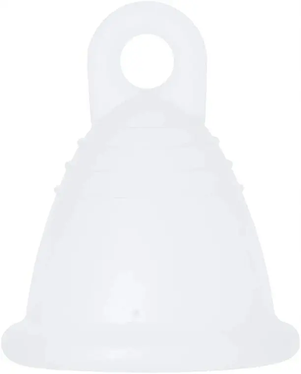 Menstrual Cup with Ring, size L, transparent - Accessories