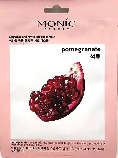Facial sheet mask with pomegranate extract - Skin Care Products