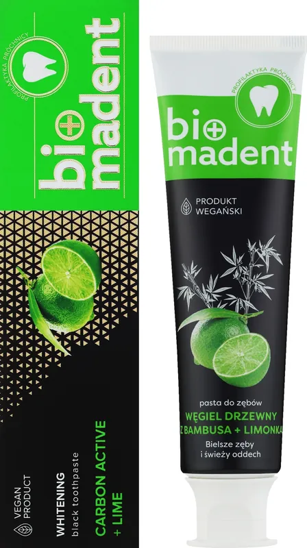 Whitening Toothpaste with Bamboo Charcoal & Lime - Bath and Body