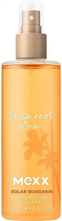 Mexx Inspired Glow Solar Mandarin Fragrance Mist - Bath and Body