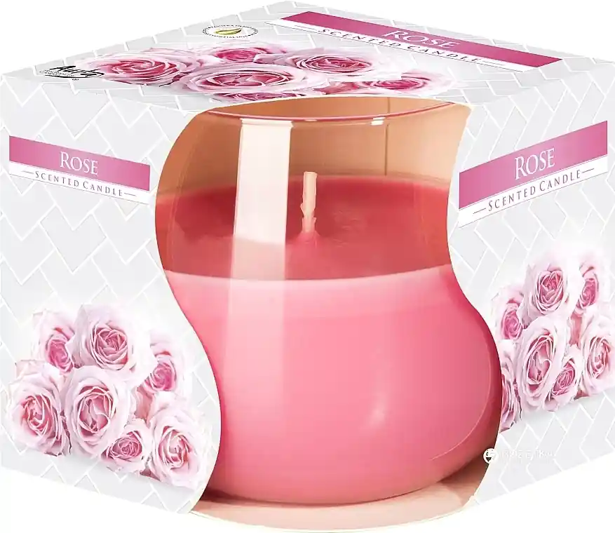 Scented Candle in Glass 'Rose' - Bath and Body