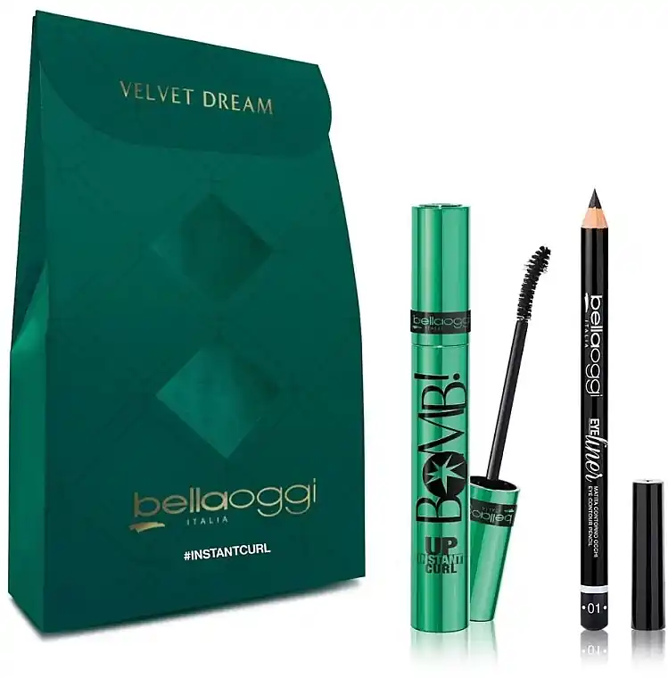 Bellaoggi Istant Curl Mini Kit (mascara/9.5ml + eye/pencil/1.1g) - Makeup