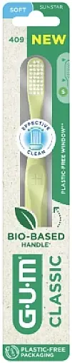 Toothbrush Classic 409, soft, lime - Bath and Body