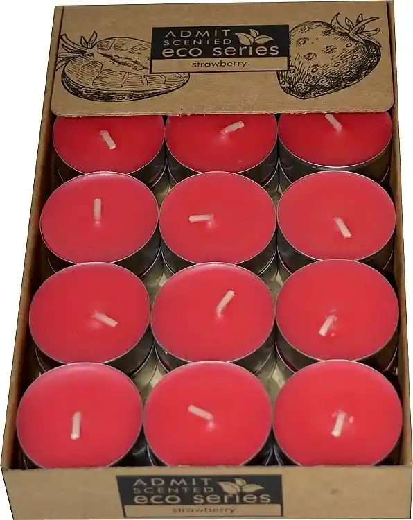 Strawberry Tealights, 30 pcs - Bath and Body